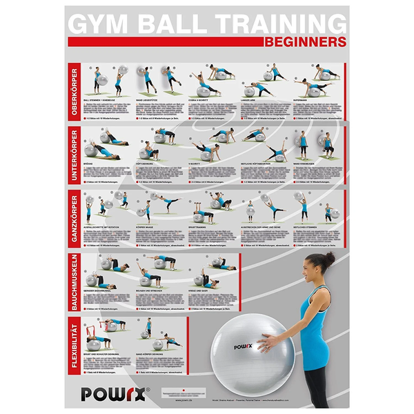 <transcy>StayActive Poster per esercizi con palla da ginnastica</transcy>